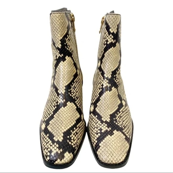 Stella Luna Leather Snake Print Ankle Boots Size 39 - Picture 5 of 8